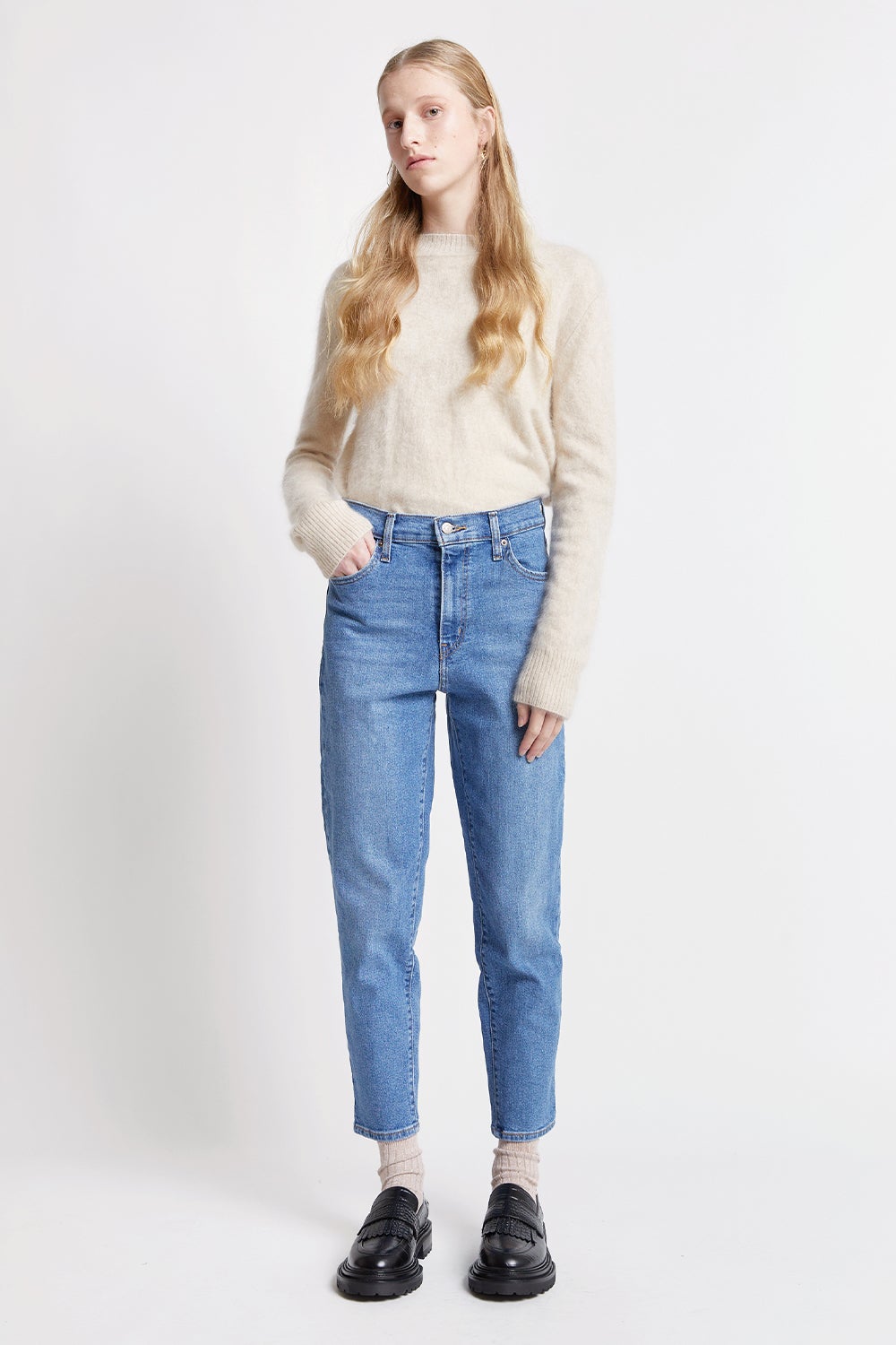 Levi's High Waisted Mom Jeans Fit The Bill