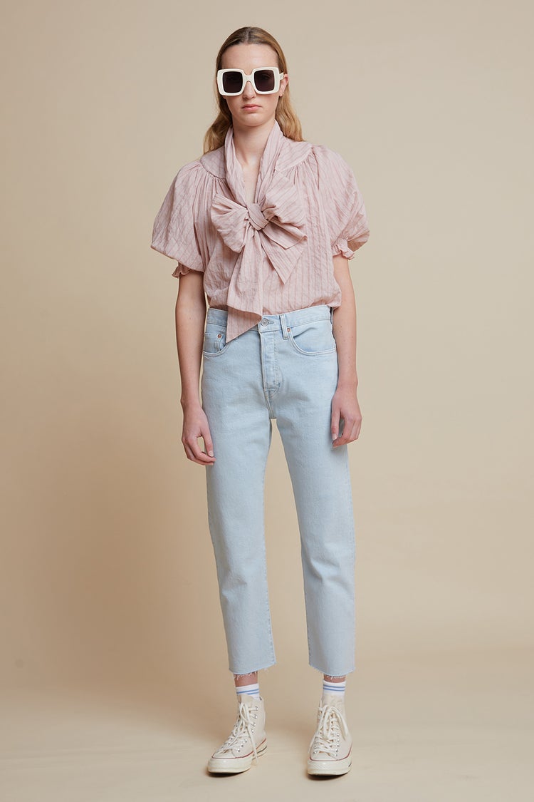 Levi's Made And Crafted 501® Crop Jeans Bleached Sand | Karen Walker