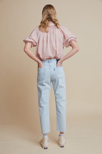 Levi's Made And Crafted 501® Crop Jeans Bleached Sand | Karen Walker