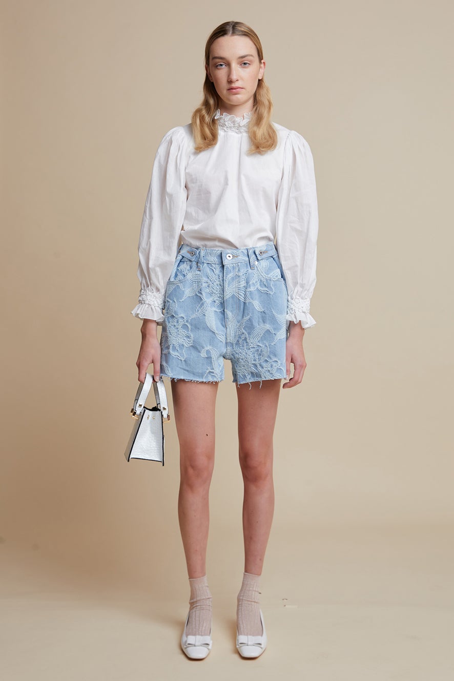 Levi's Made and Crafted Cinched Tab Short Jaquard Palms