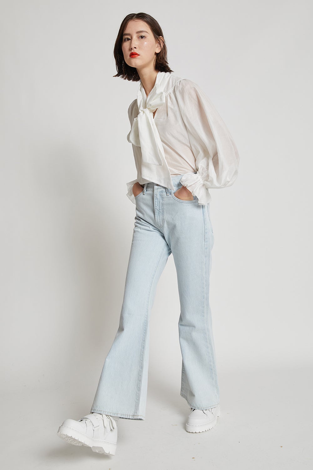 Levi's Made And Crafted High Rise Flares Freshies | Karen Walker