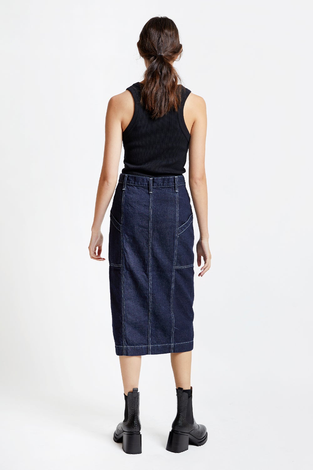 Levi's Made and Crafted Safari Denim Skirt Valley Rinse