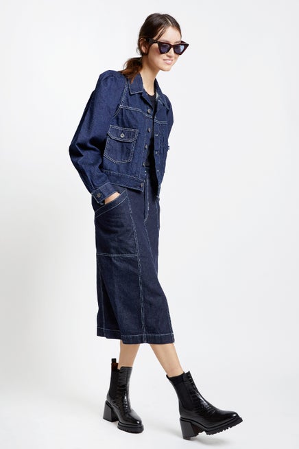 Levi's Made and Crafted Safari Denim Skirt Valley Rinse