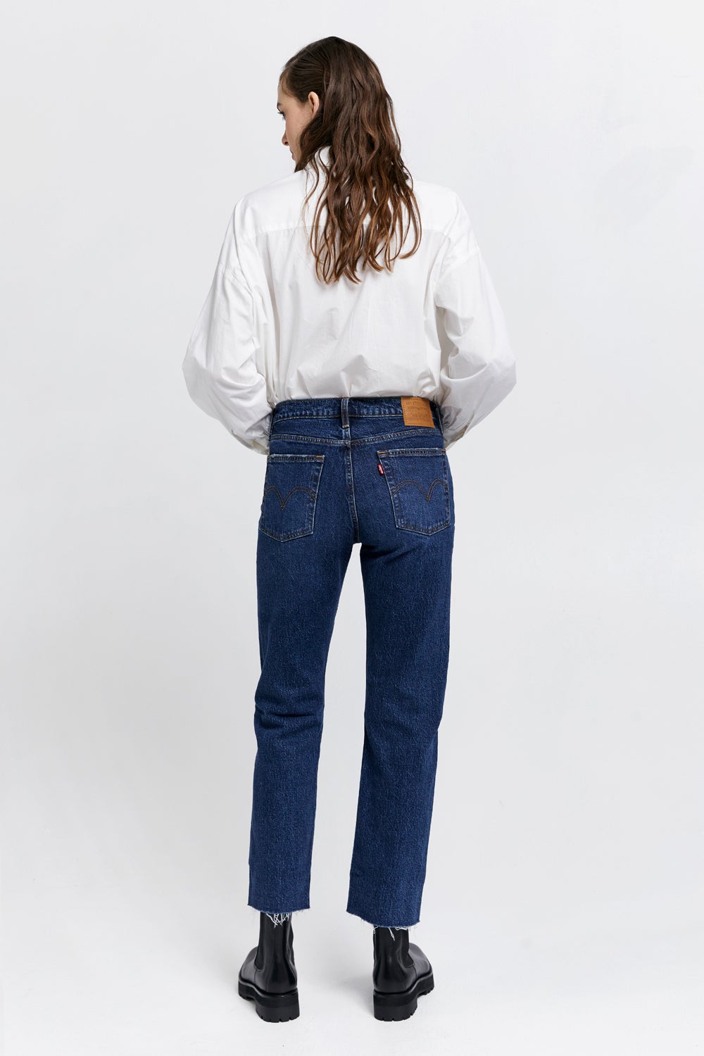 Levi's Wedgie Straight Jeans Salsa Roll