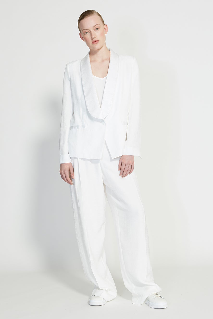 Love Tuxedo with Love Camisole and Honesty Wide Leg Trousers