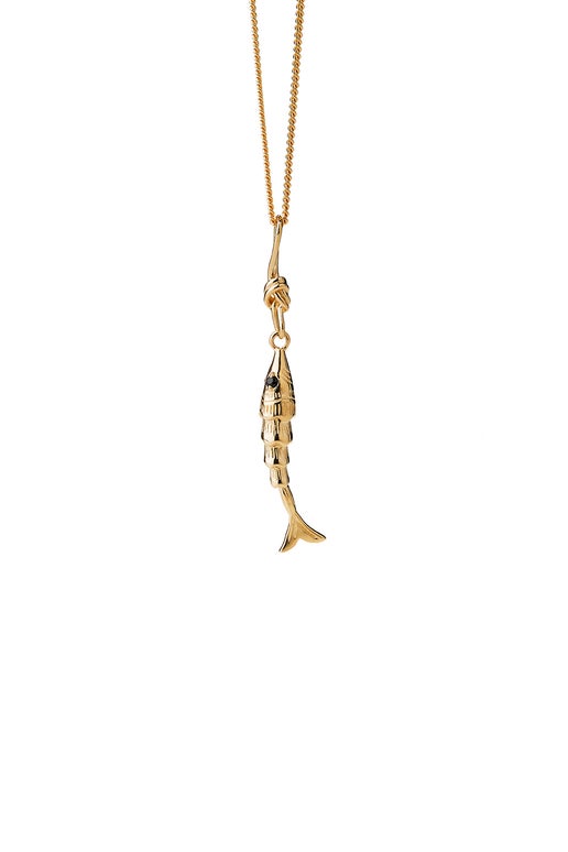 Lure Fish Necklace Gold | Karen Walker