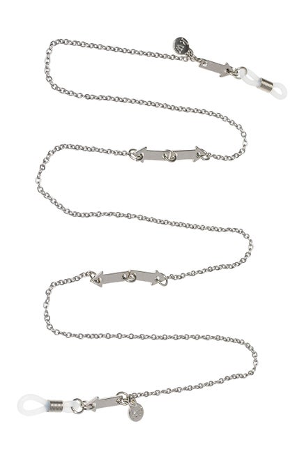 Metal Eyewear Chain Link Shiny Silver