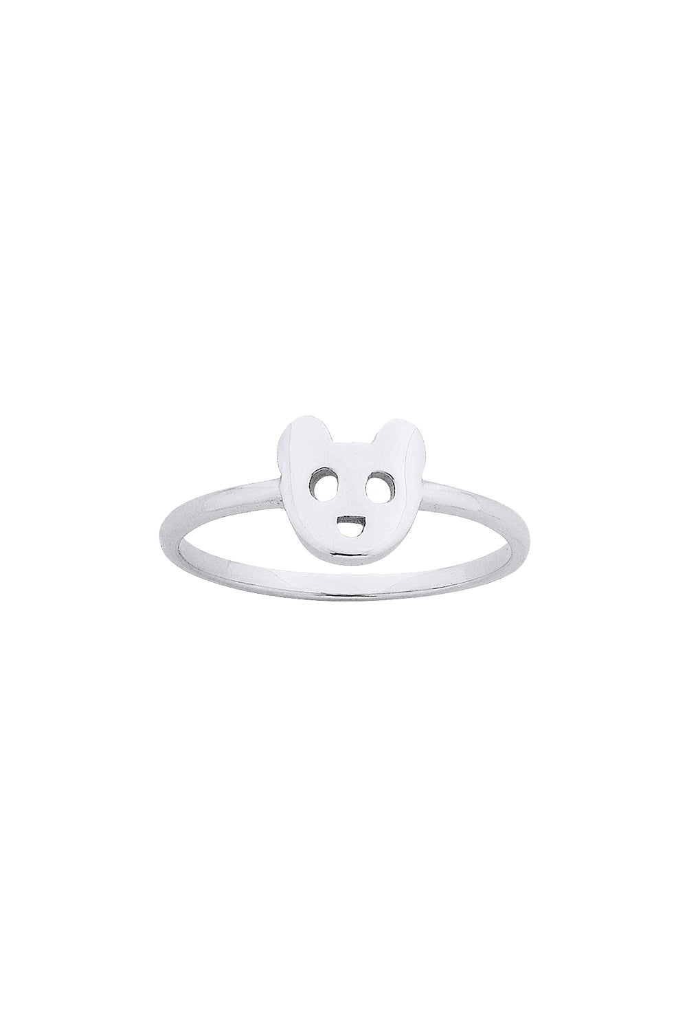 Mini Bear Ring Silver