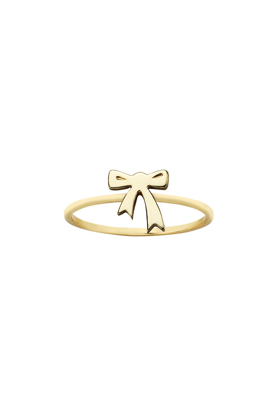 Mini Bow Ring Gold