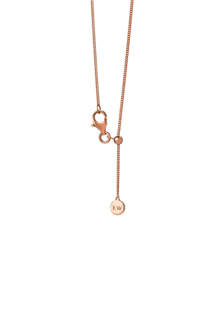 Mini Butterfly Necklace Rose Gold