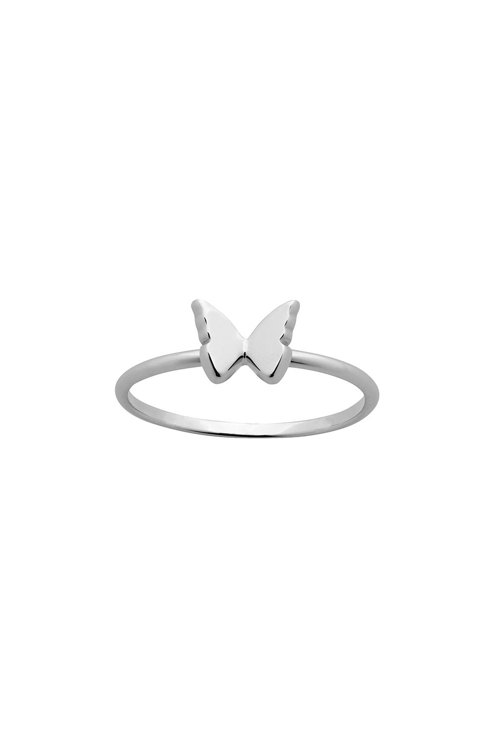 Mini Butterfly Ring Silver