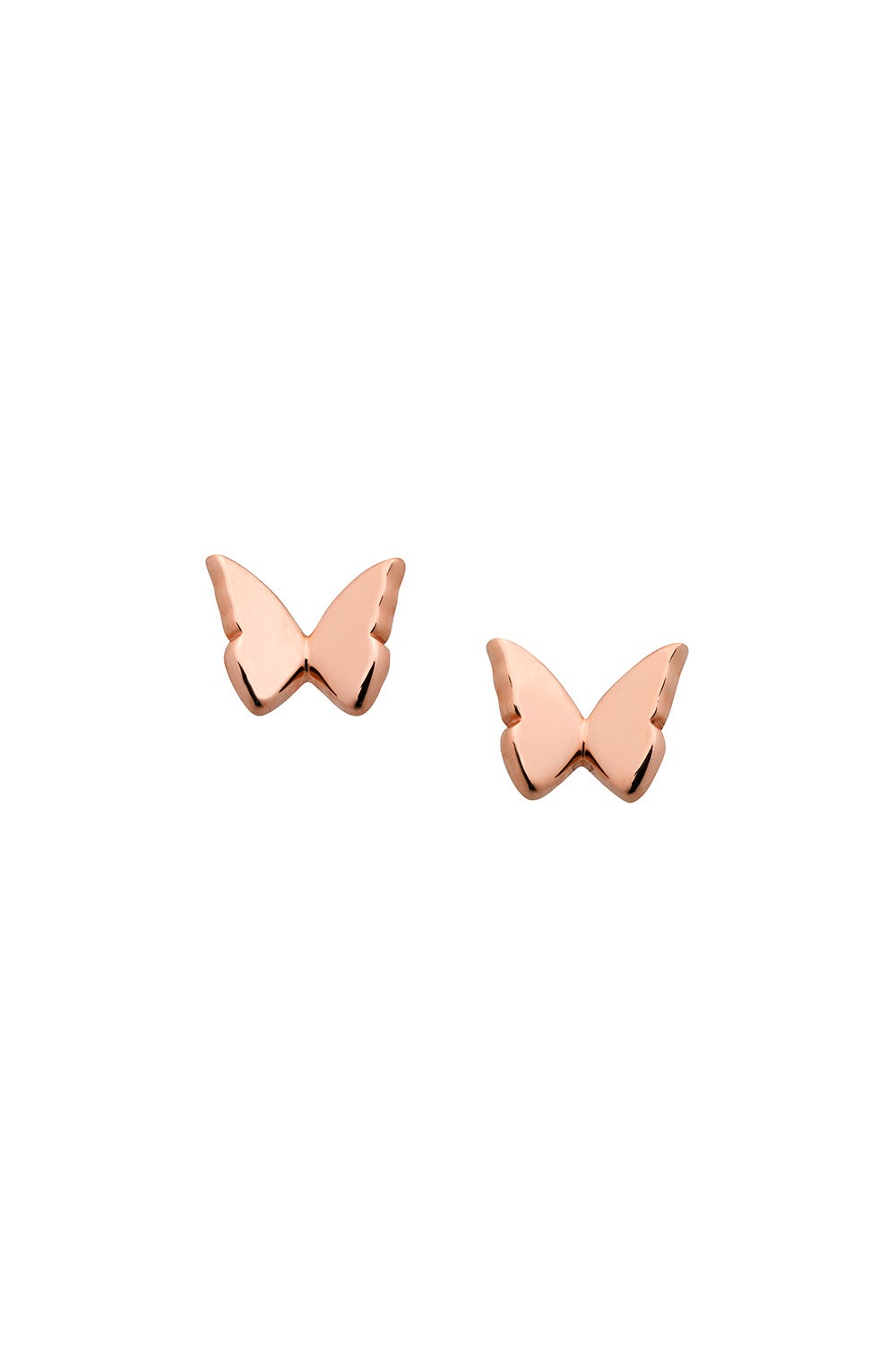 Mini Butterfly Studs Rose Gold