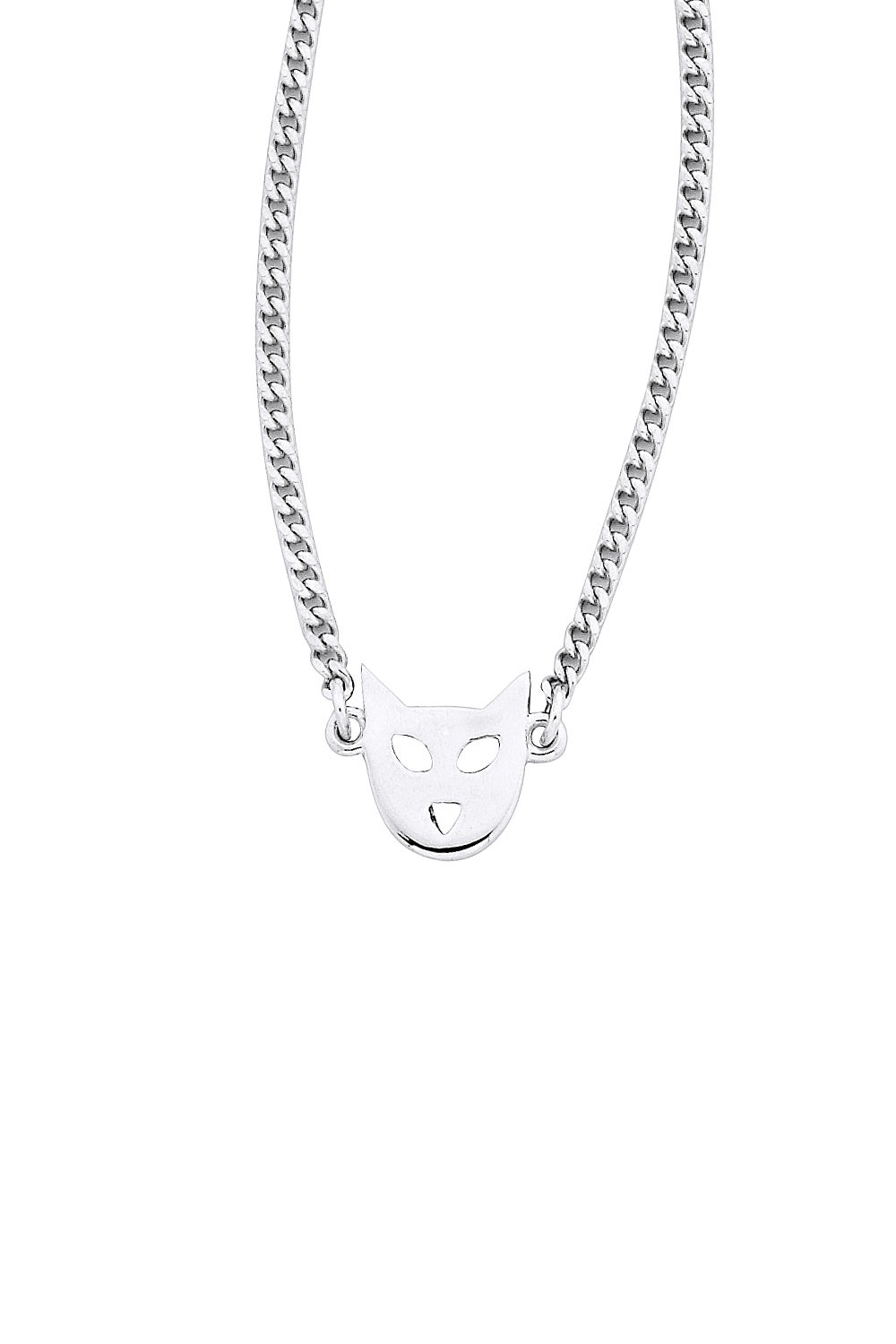 Mini Cat Necklace Silver