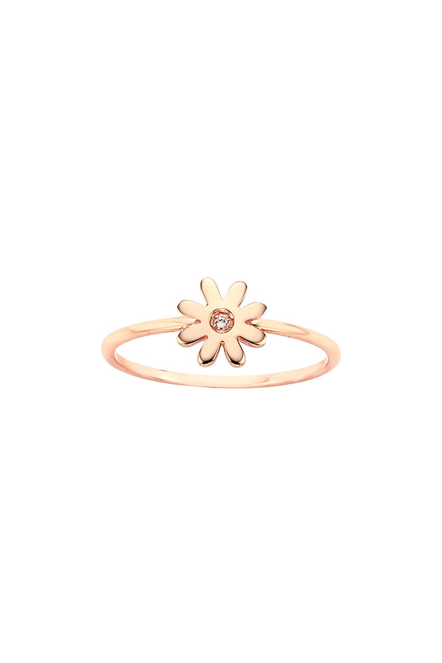 Mini Daisy Ring Rose Gold