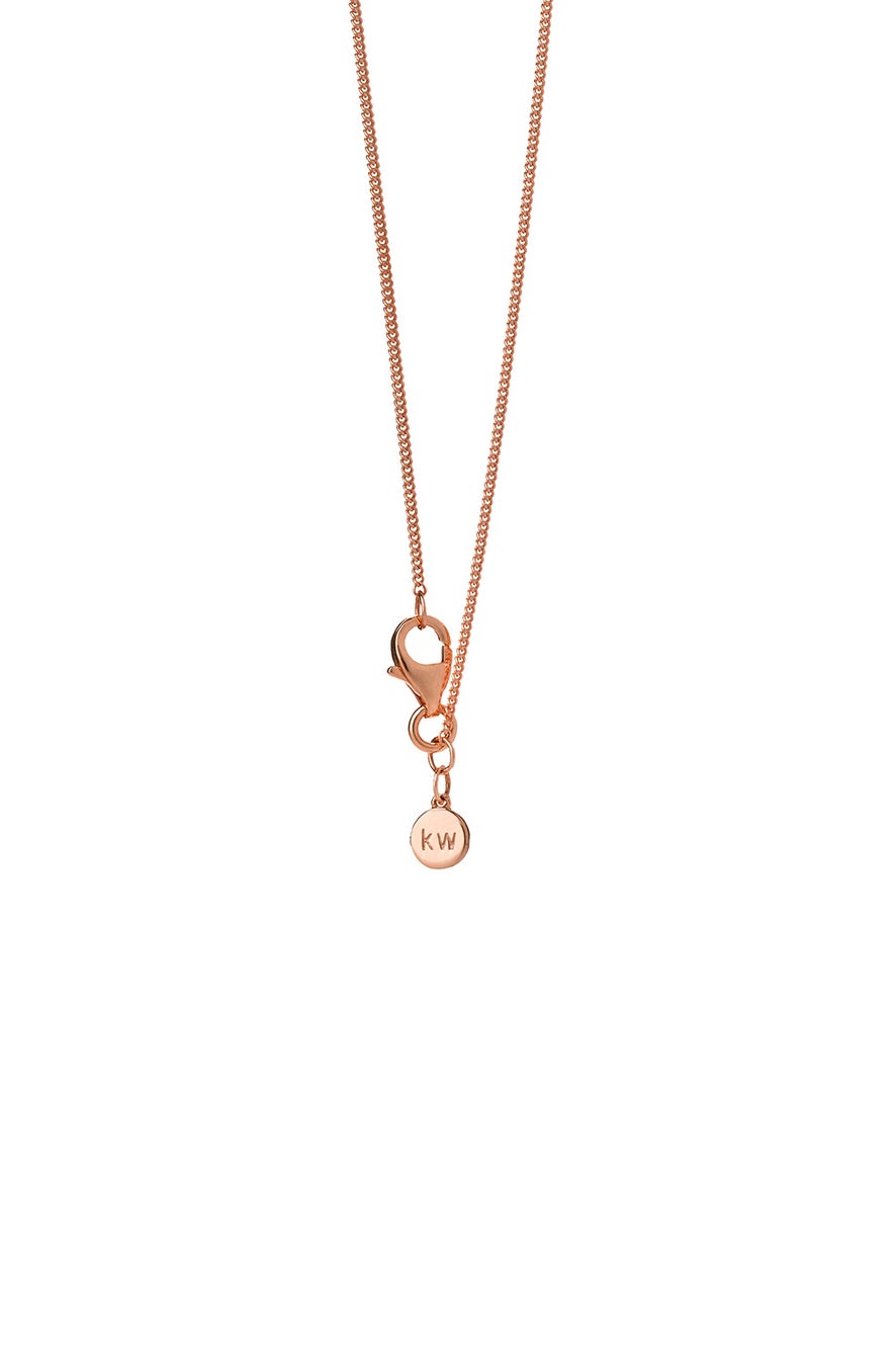 Mini Horseshoe Necklace Rose Gold
