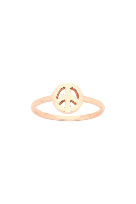 Mini Peace Ring Rose Gold