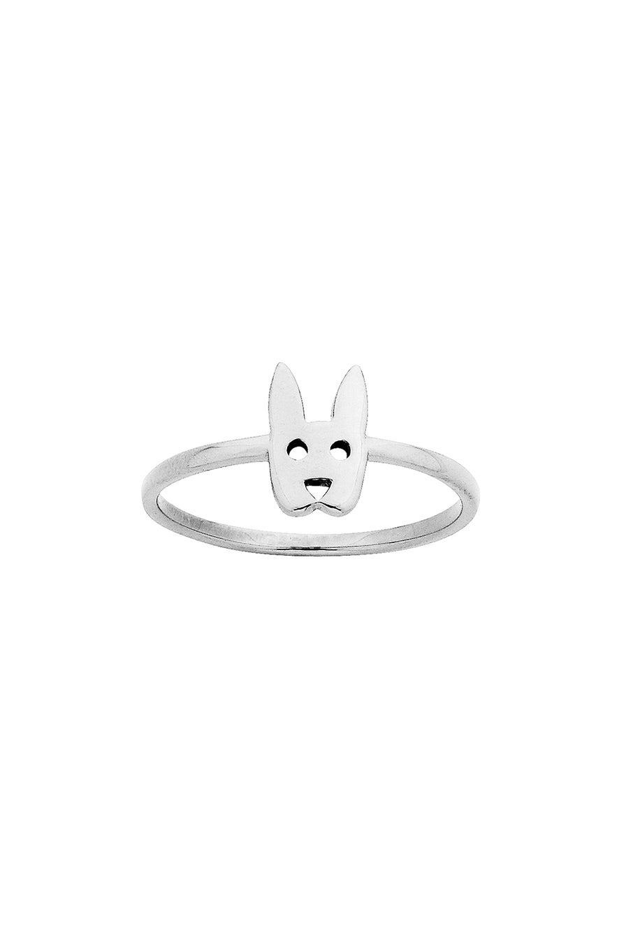 Mini Rabbit Ring Silver