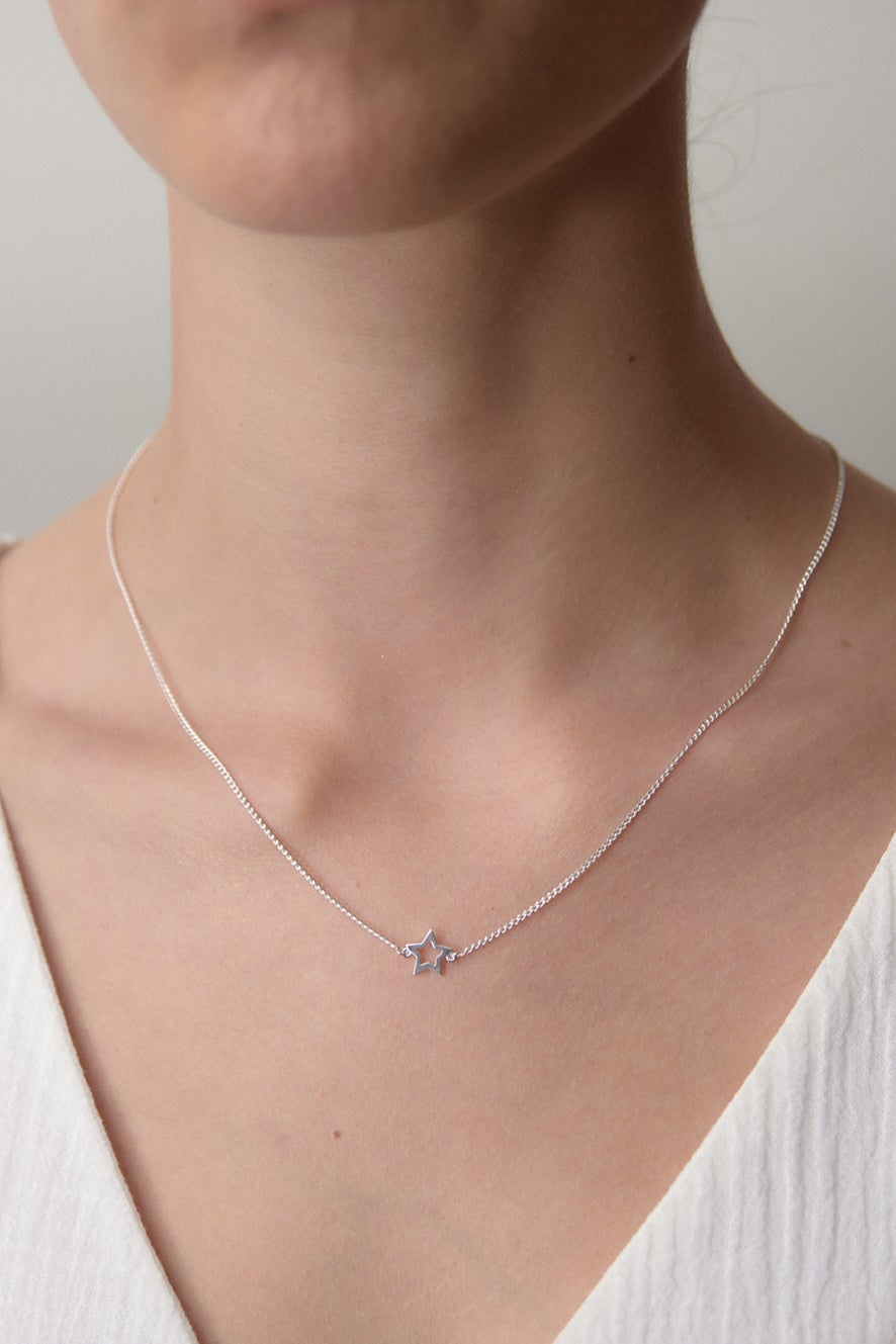 Mini Star Necklace Silver