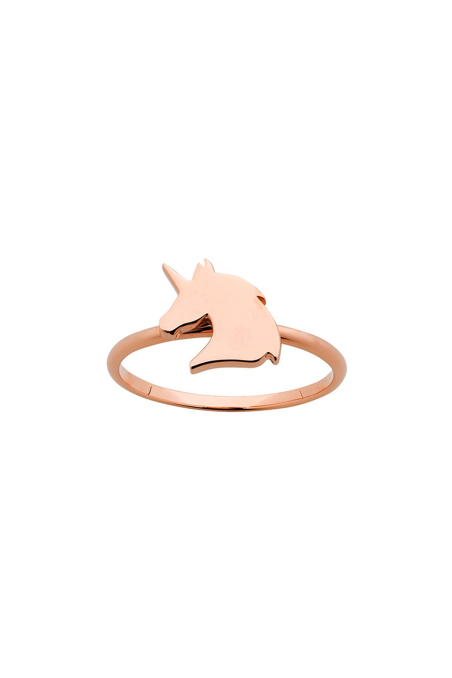 Mini Unicorn Ring Rose Gold