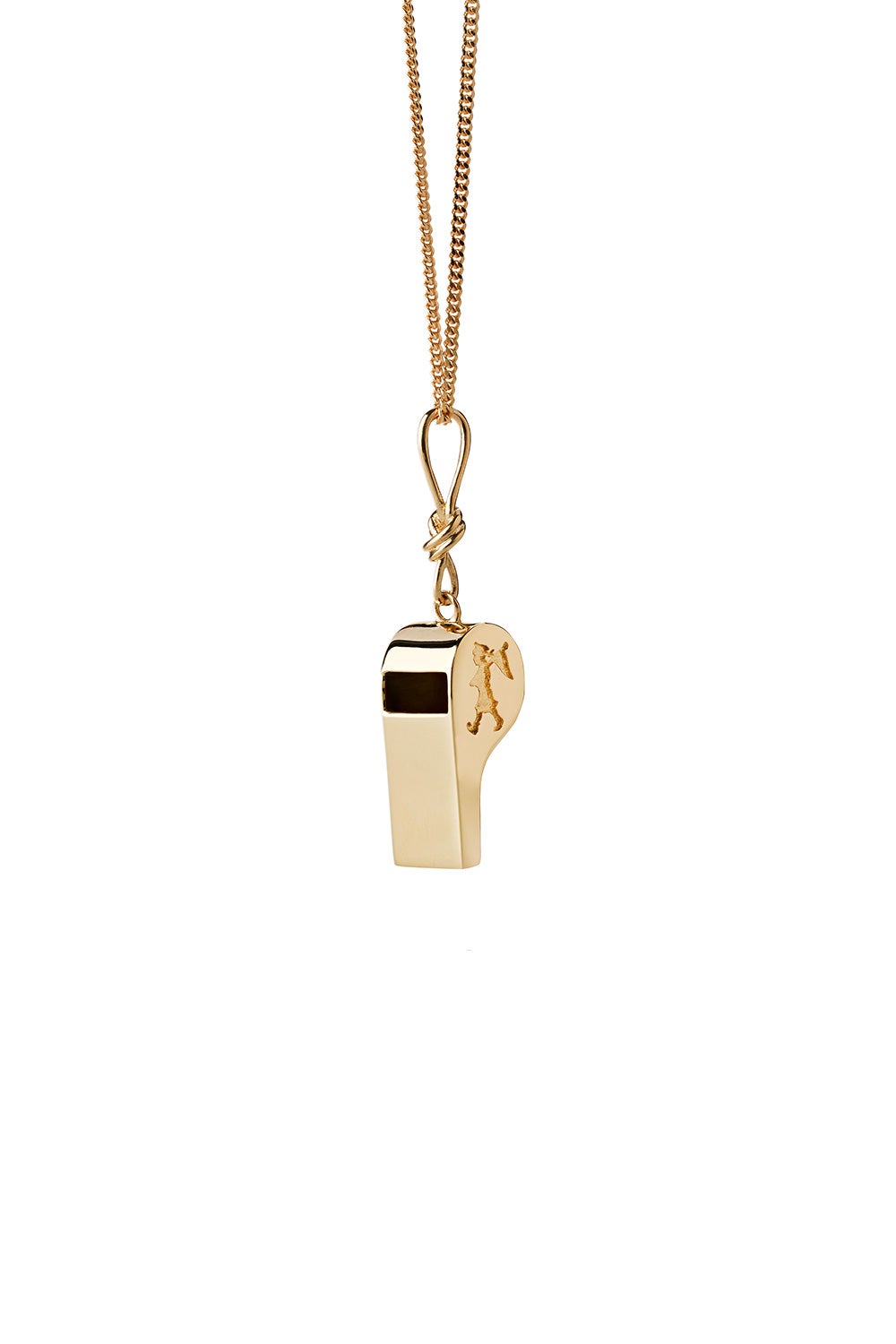 Navigator's Whistle Necklace Gold