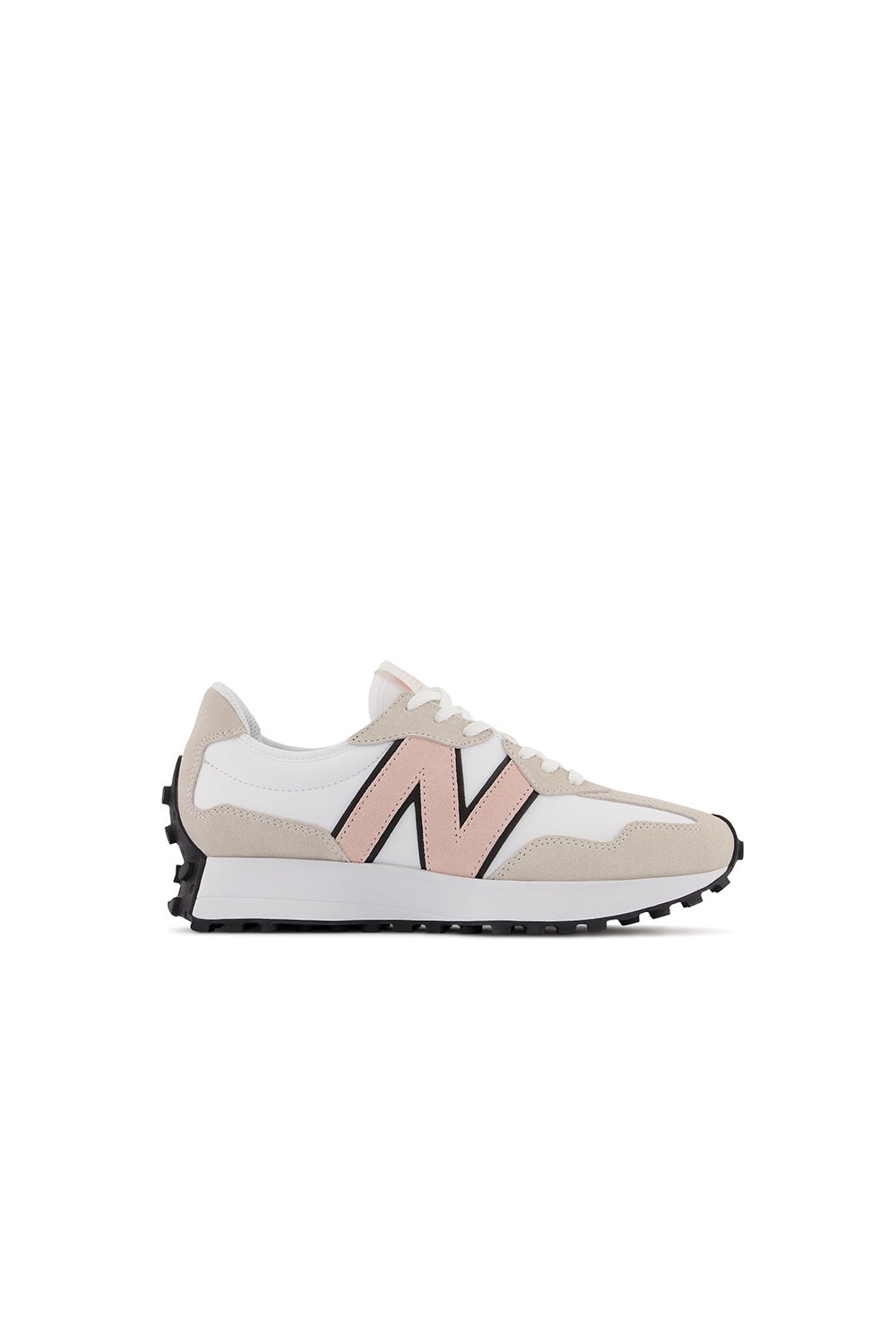 New Balance 327 White with Pink Haze