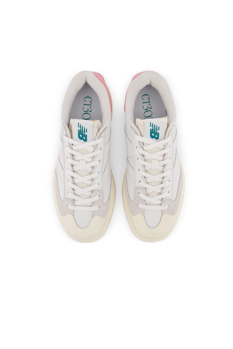 New Balance CT302 White with Natural Pink