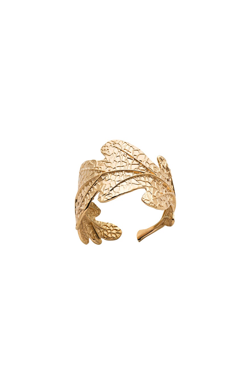Oak Leaf Ring Gold