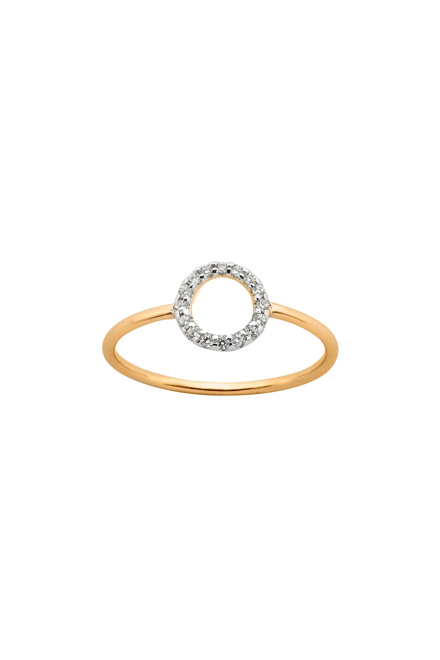 Orbit Diamond Ring, 9ct Gold, .11ct Diamond