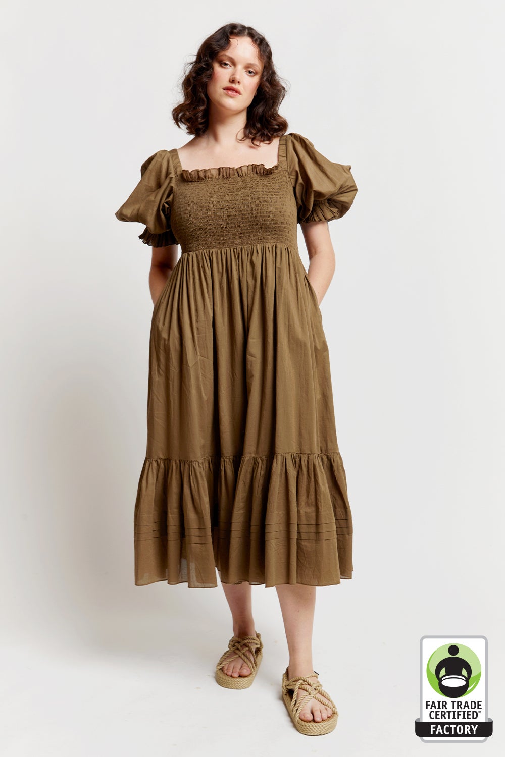 Altitude Short Sleeve Organic Cotton Dress