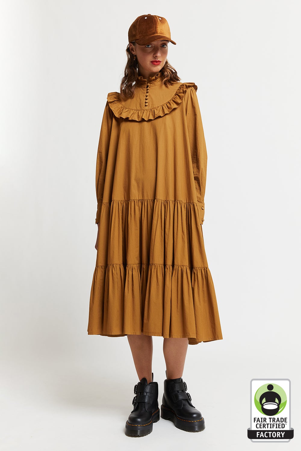 Lea Tiered Organic Cotton Dress