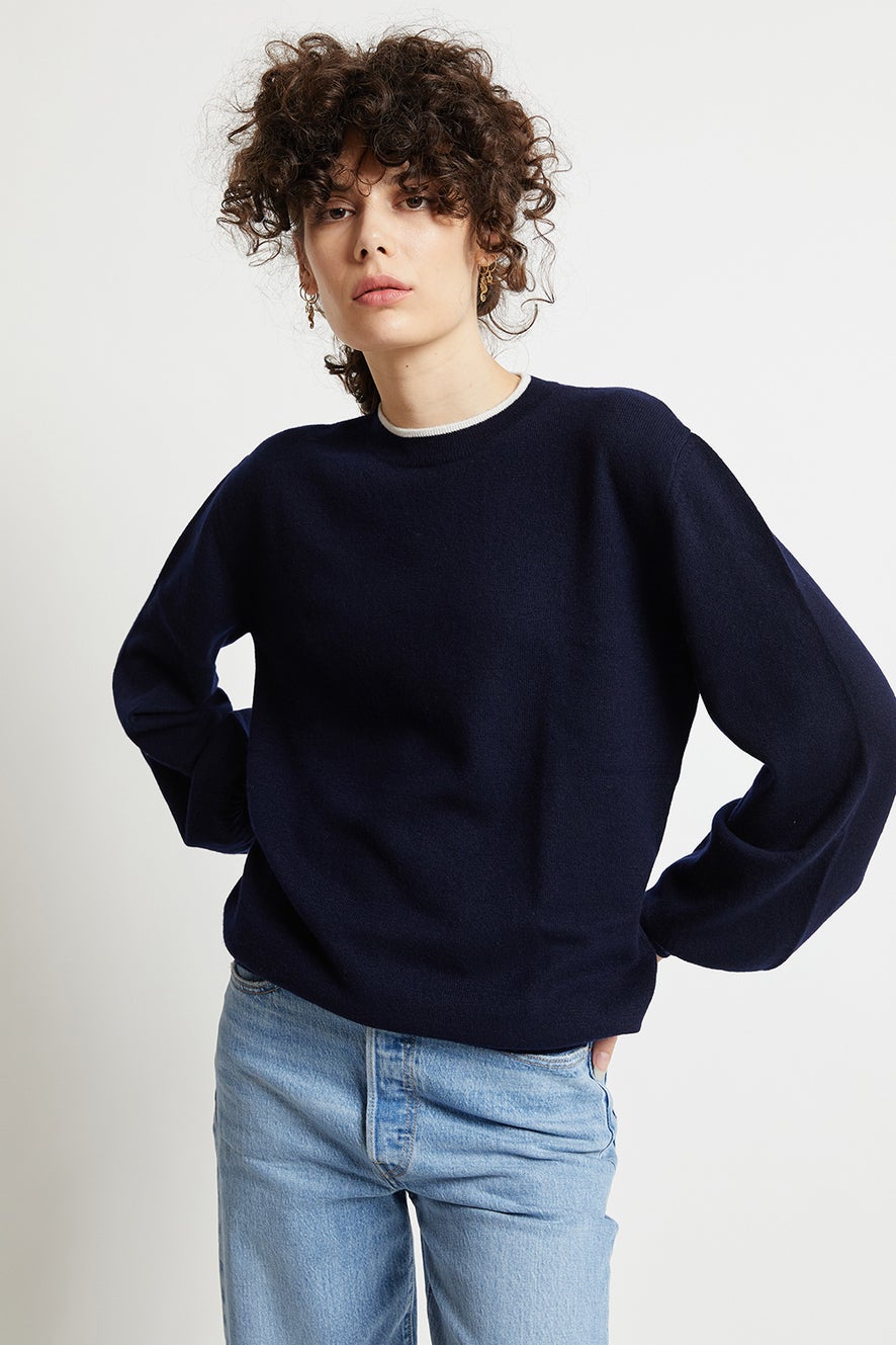 Pattie Bell Sleeve Cashmere Sweater