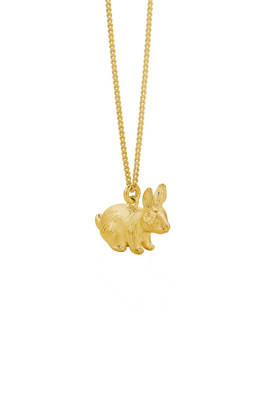 Rabbit Necklace Gold