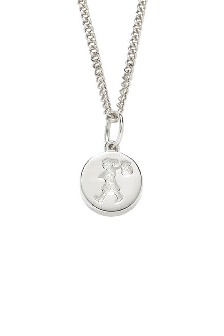 Runaway Stamp Necklace Silver