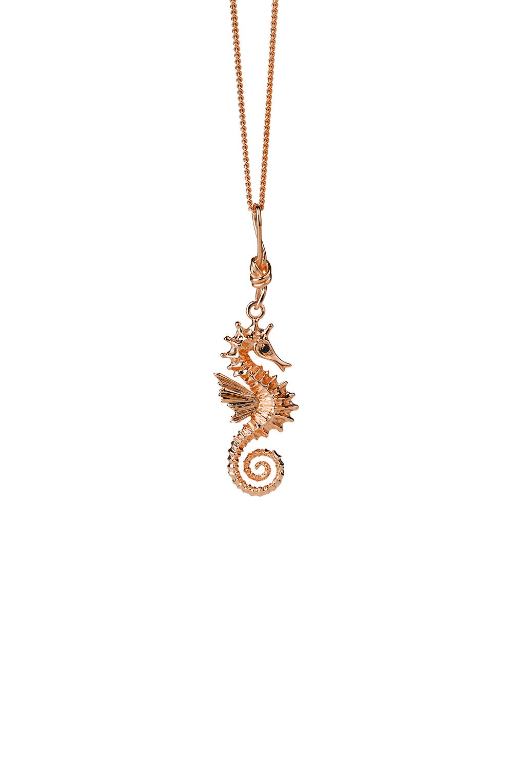 Seahorse Necklace Rose Gold