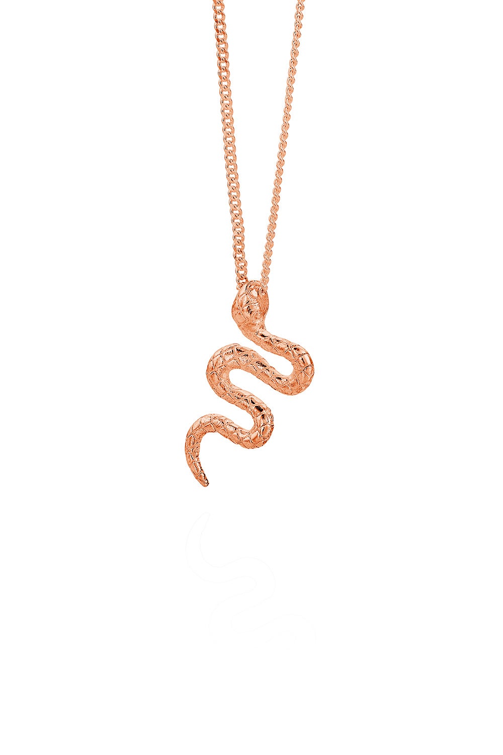 Snake Necklace Rose Gold