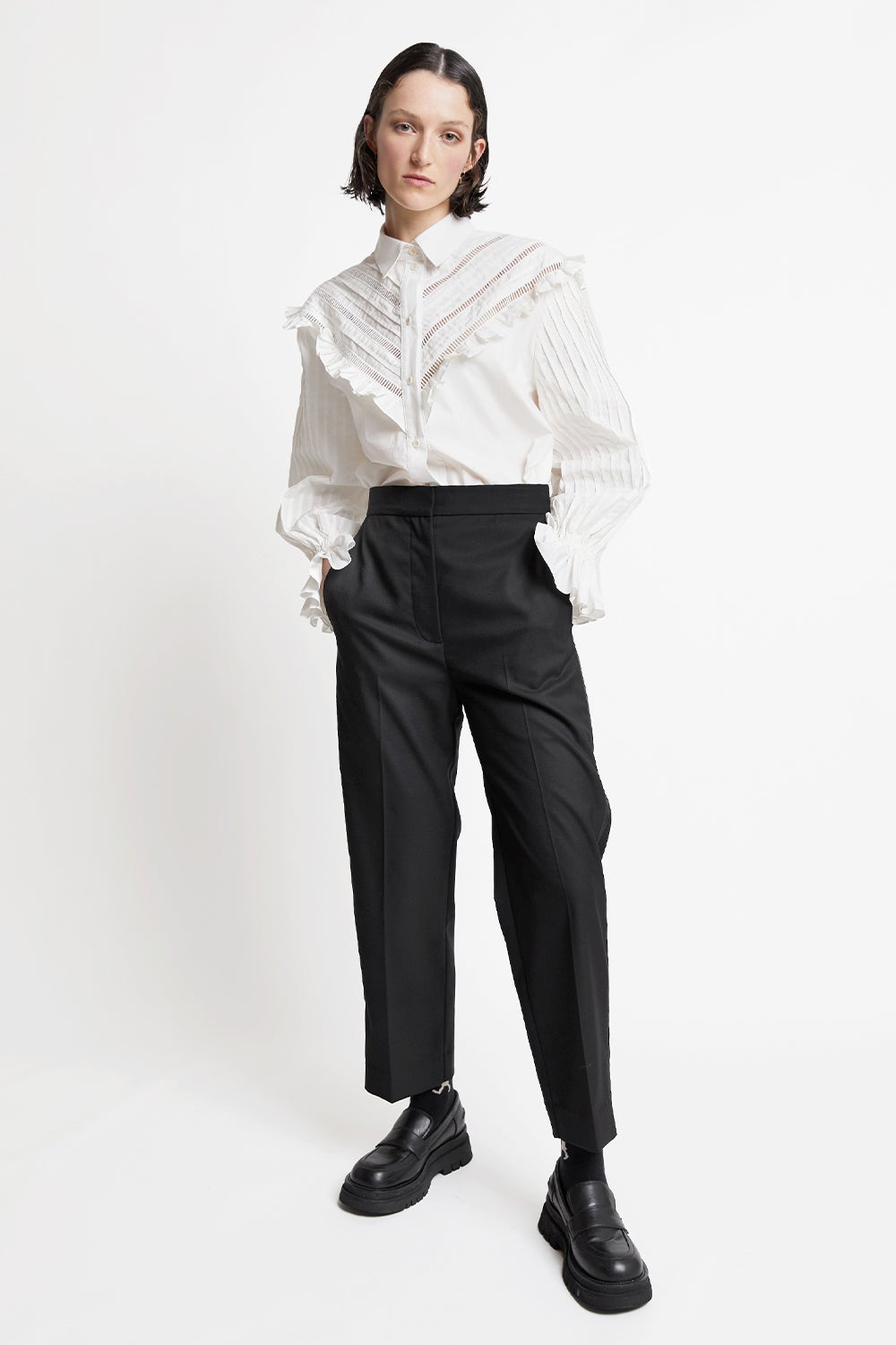 Tuxedo Pants BLACK All Wool NON PLEATED Trousers  Tuxedos Online