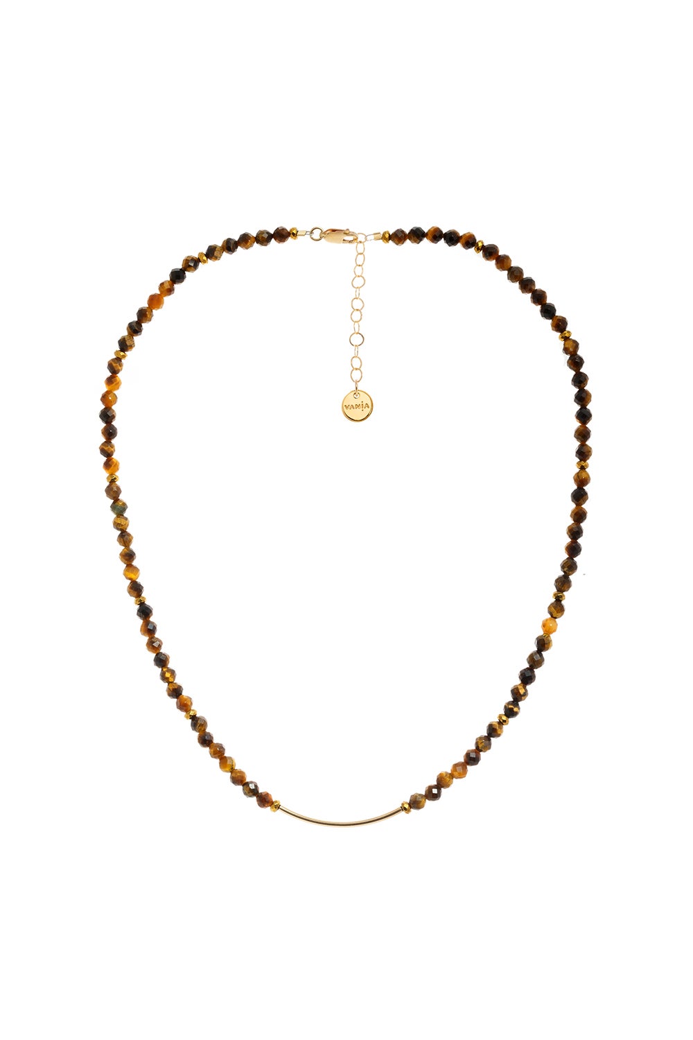 Grayson Herringbone Gold Multi Strand Necklace in Teal Tiger's Eye | Kendra  Scott