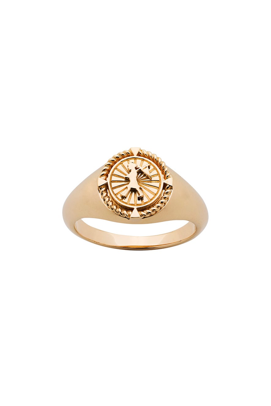 Voyager Signet Ring Gold