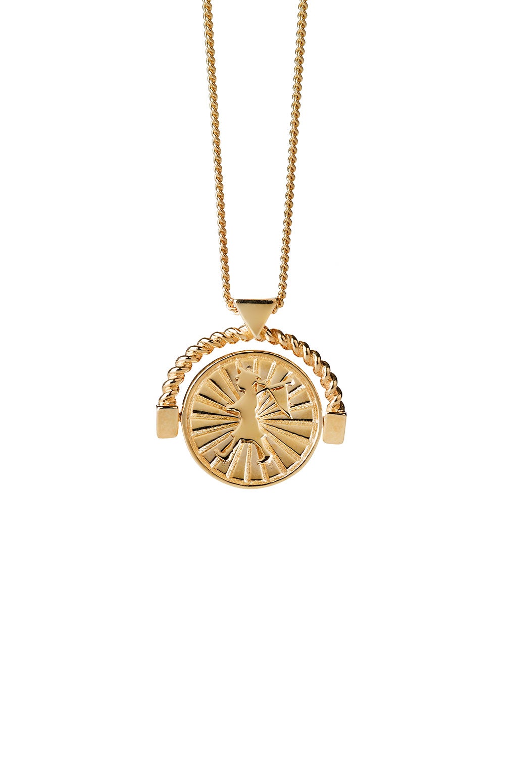 Voyager Spin Necklace Gold