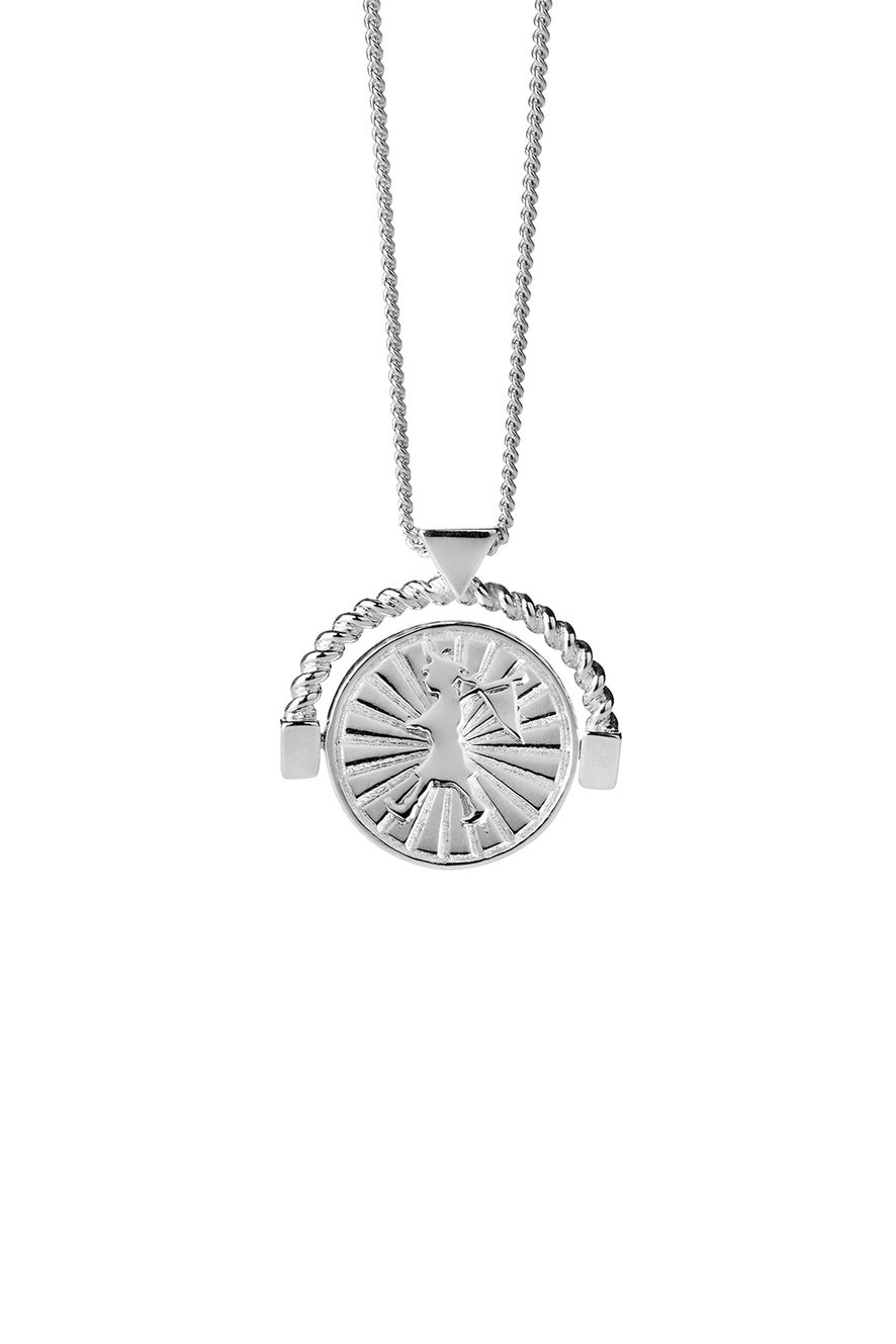 Voyager Spin Necklace Silver