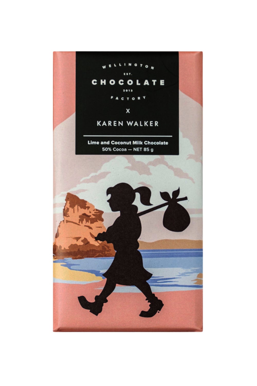 Wellington Chocolate Factory x Karen Walker Lime and Coconut Milk Chocolate